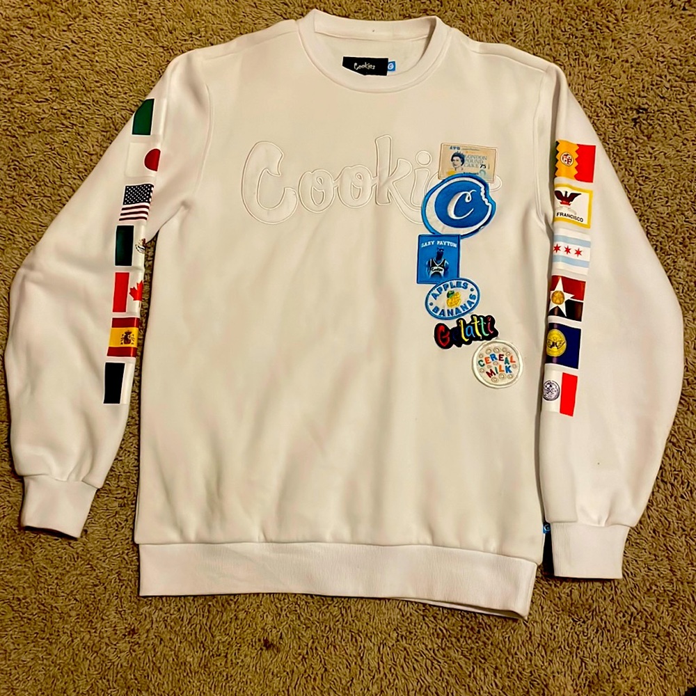 White cookies hoodie